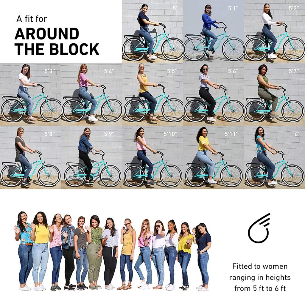 Sixthreezero Around the Block Women's Cruiser Bike sIZE