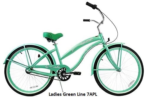 Ladies Green Line 7APL Cruiser Bike