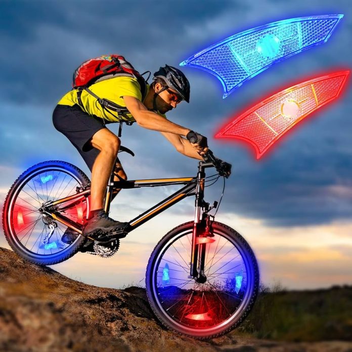 bright bike wheel reflectors to be seen at night 5