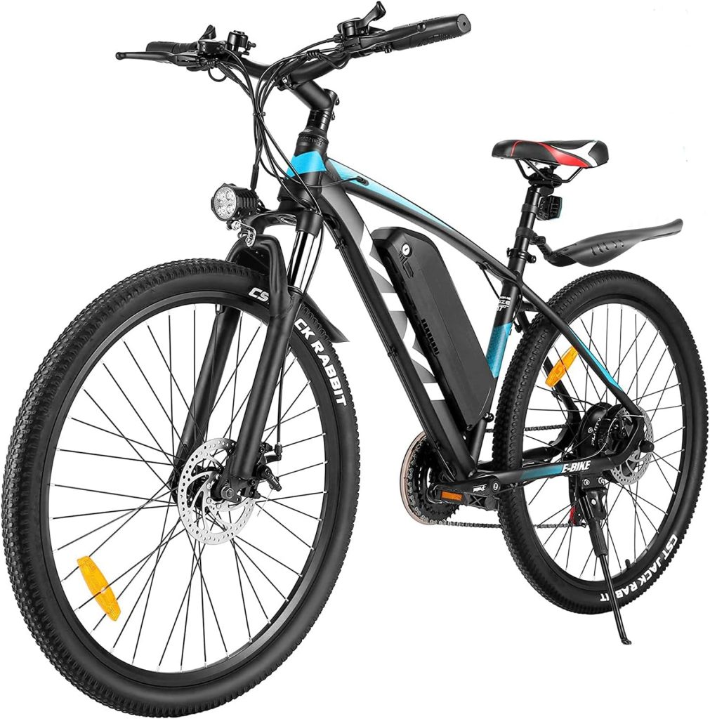 Vivi Electric Bike, 27.5 Electric Bike for Adults 500W Ebike 20MPH Electric Mountain Bike with 48V 10.4AH Removable Battery, Up to 50 Miles, Cruise Control, 21 Speed Adult Electric Bicycles