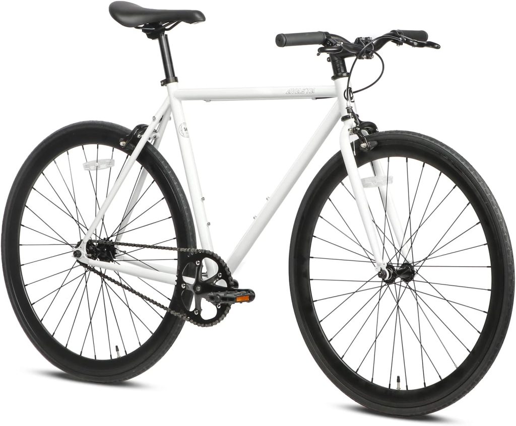 AVASTA Single-Speed Fixed Gear Urban Commuter Bike, Multiple Colors, 4 Size…