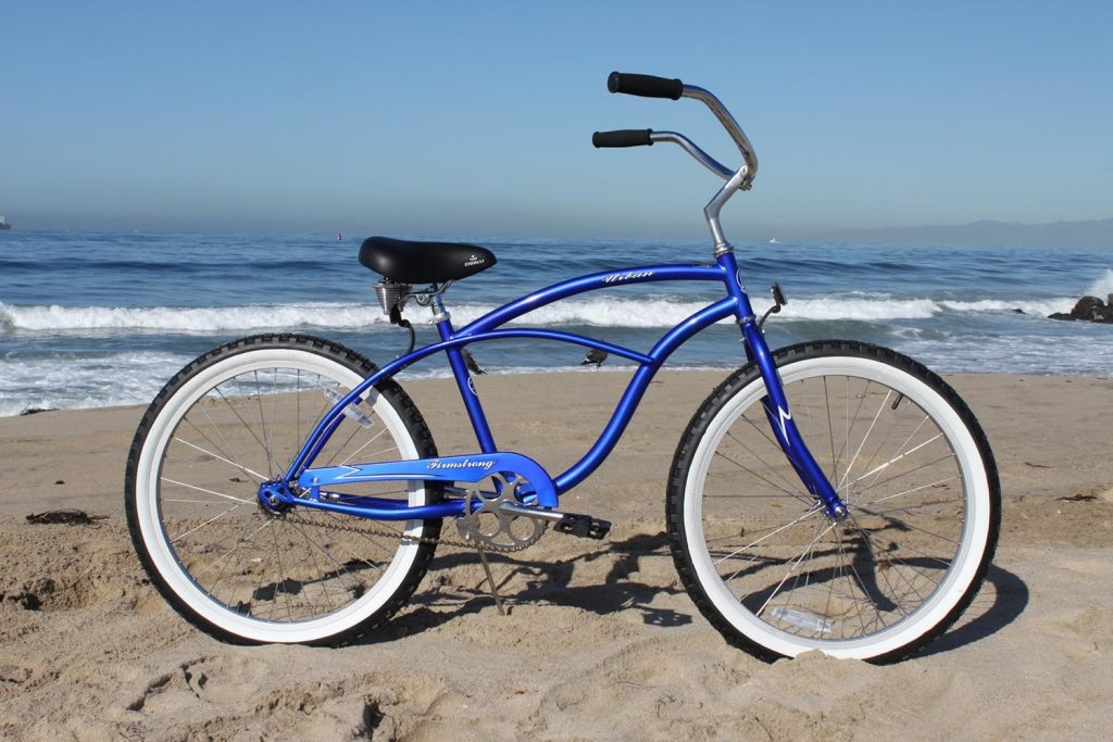 Firmstrong Urban Man Beach Cruiser Bike, Mens Bicycle 24-Inch, 1-Speed, Royal Blue