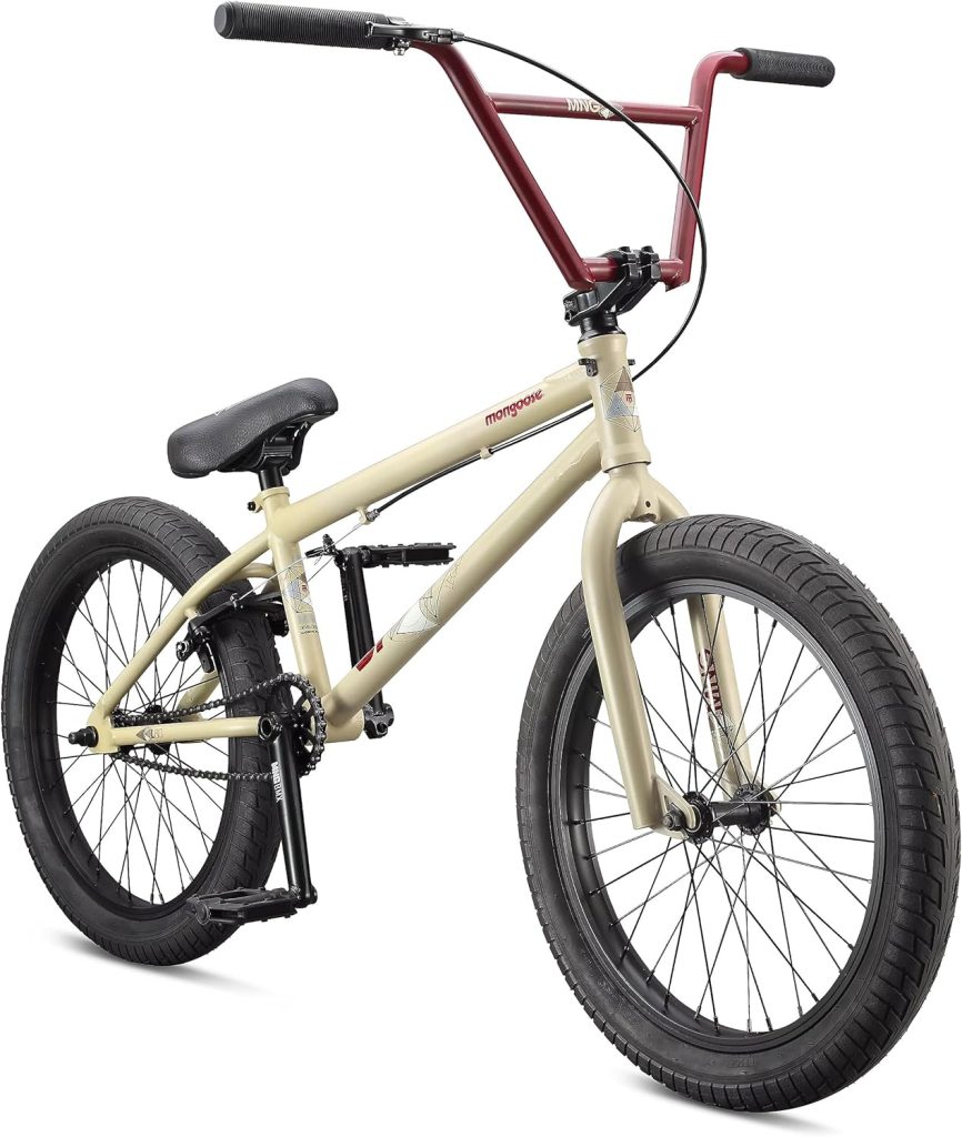Mongoose Legion Freestyle Mens and Womens BMX Bike, Advanced Riders, Adult Steel Frame, 20 Inch Wheels