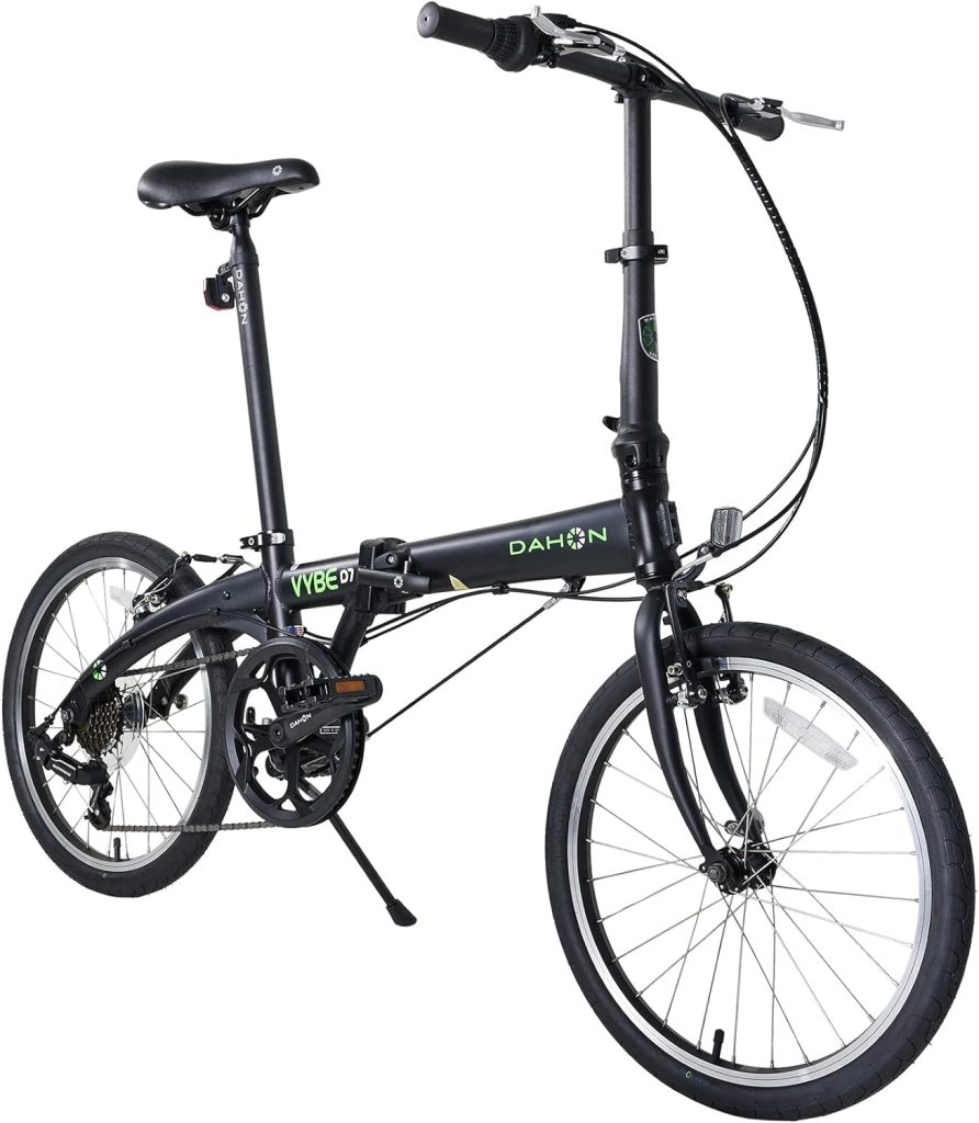 Dahon VYBE D7 Folding Bike, Lightweight Aluminum Frame; 7-Speed Shimano Gears; 20” Foldable Bicycle for Adults
