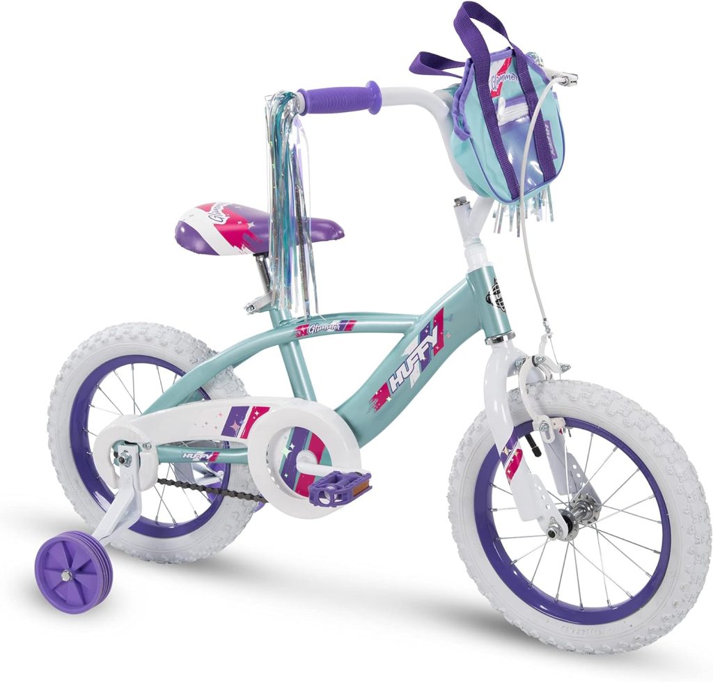 Huffy Bicycle Company 14 Glimmer Girls Bike, Sea Crystal, Quick Connect