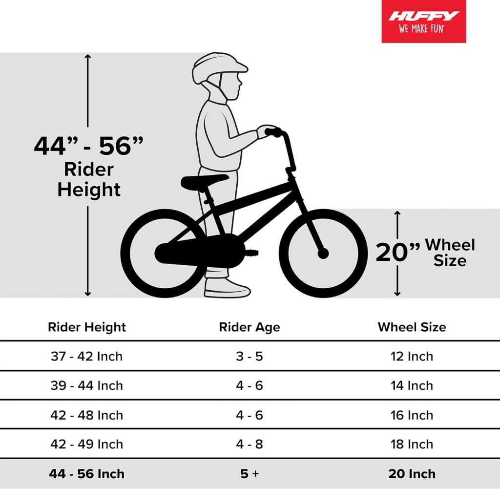 Huffy Valcon 20 Mountain Bike for Boys - 6 Speed - Dual Suspension - Silver  Orange
