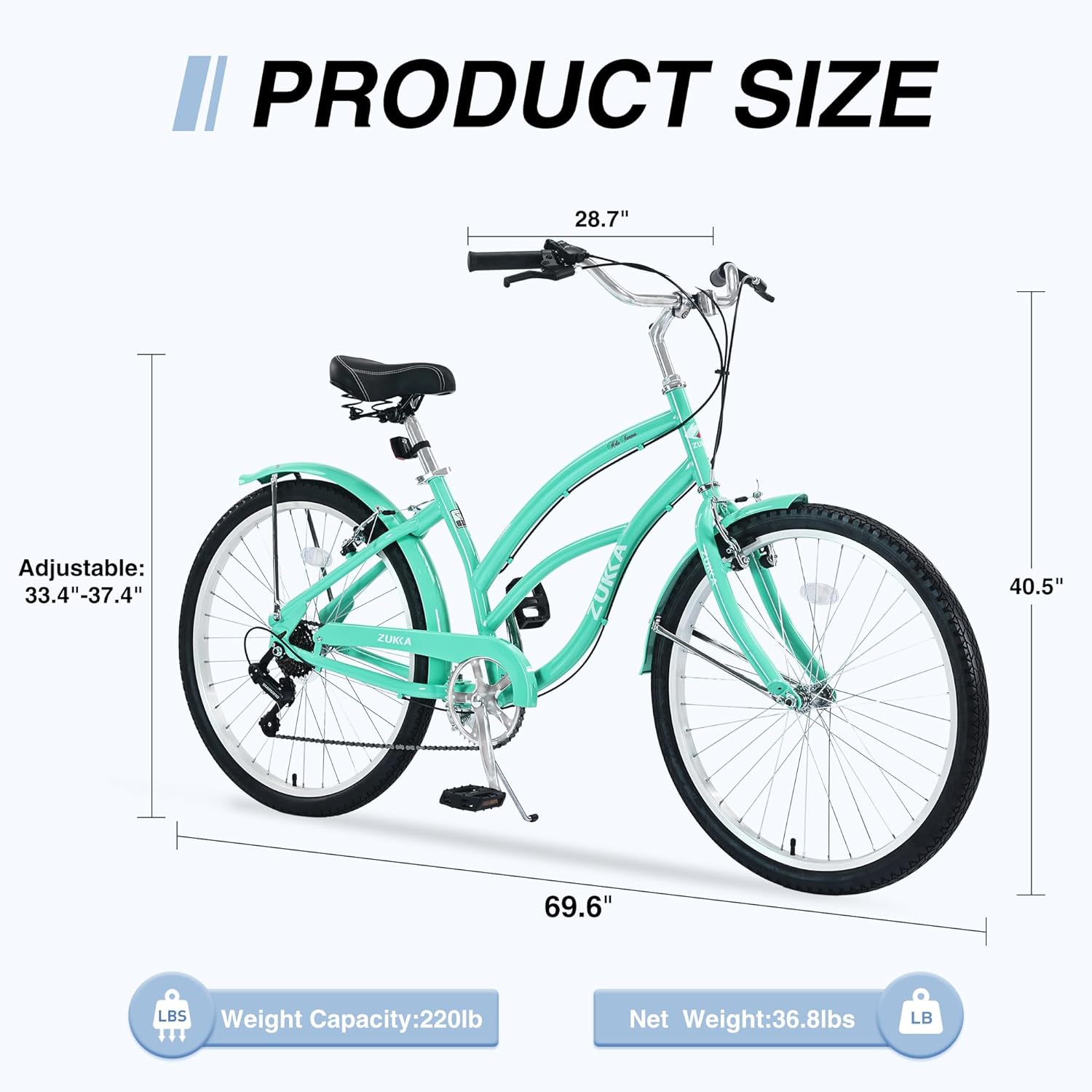 Petolovty 26 Inch Beach Cruiser Bike Review | BikeGET