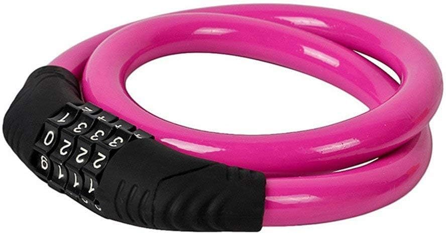 Sanwo Security Bike Lock 4 Digit Resettable Combination Cable Lock for Bicycle, 2 Feet x 1/2 Inch