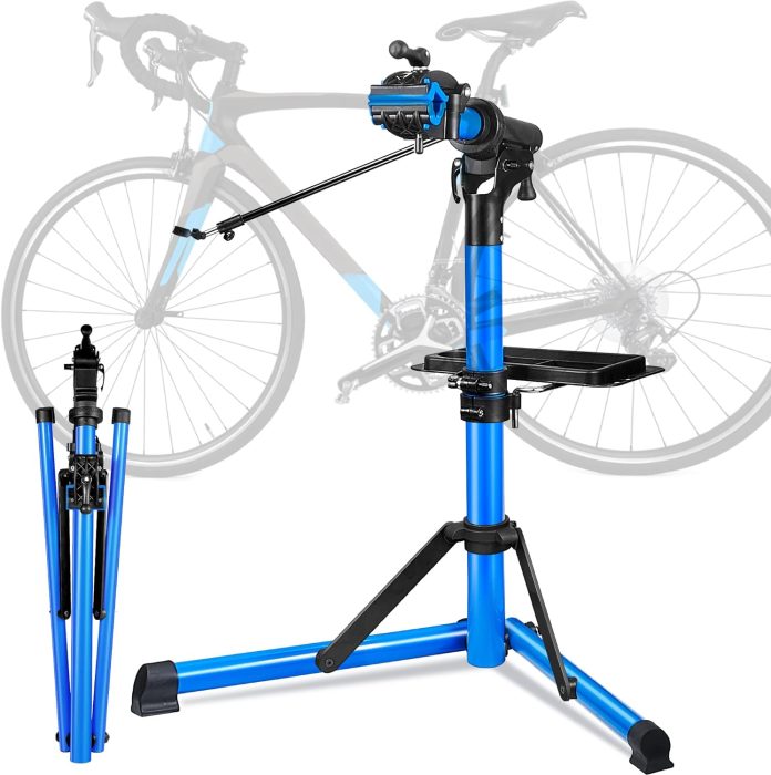 heavy duty bike repair stand max 110 lbs portable bicycle stand manintenance workstand aluminum made for heavy e bike bi
