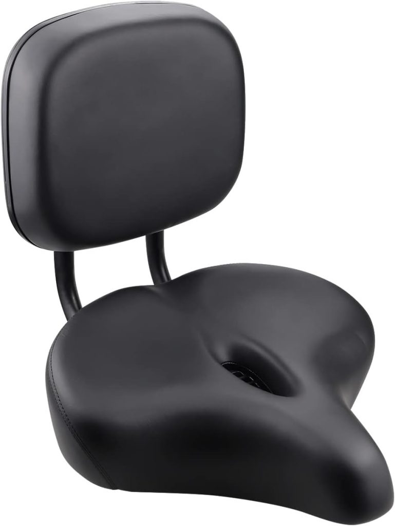Bike Saddle Bicycle Seats Oversized Comfortable With Backrest Replacement Sof