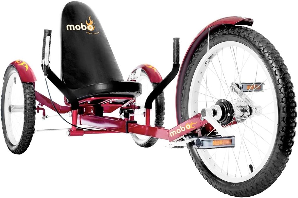 MOBO Triton Pro Adult Tricycle. Recumbent Trike. Adaptive 3-Wheel Bike