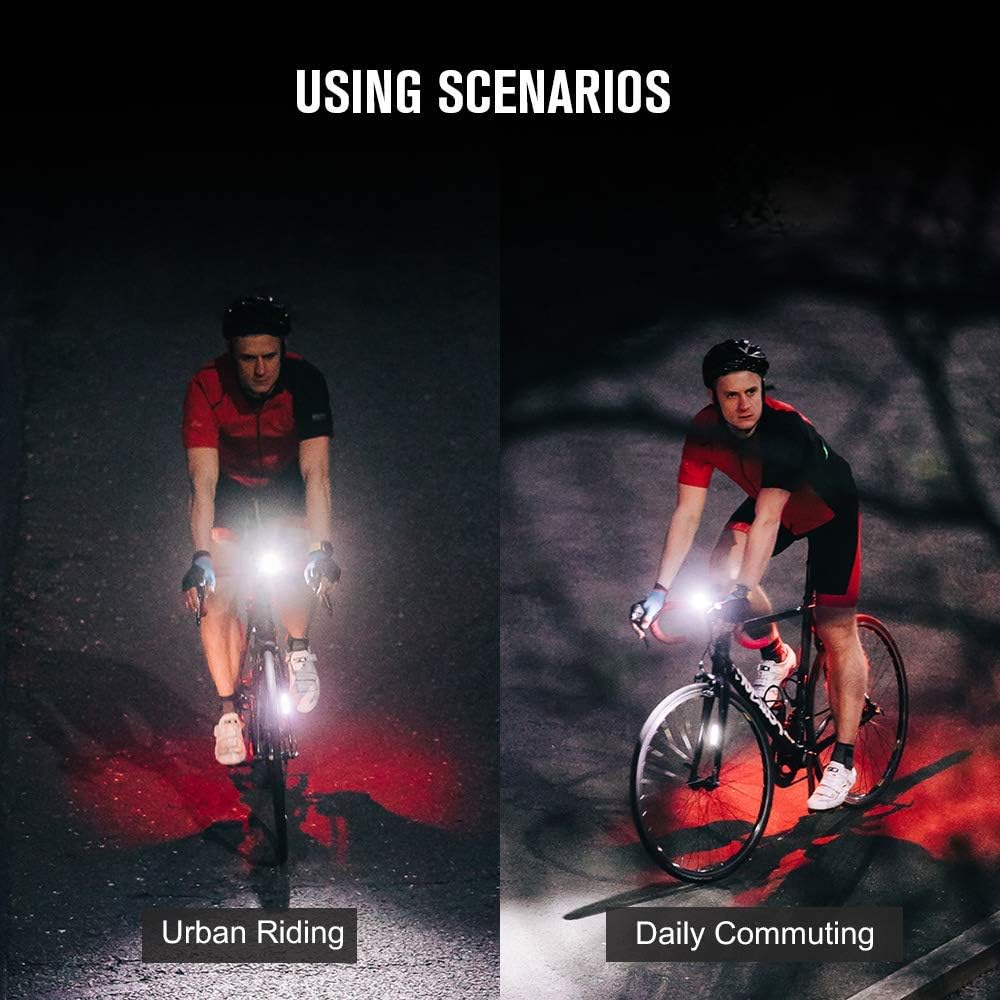 OLIGHT RN 400 LED Bike Lights, 400 Lumens USB Type-C Rechargeable Bike Front Light, IPX7 Waterproof Bike Headlight for Road Urban Cyclists Black