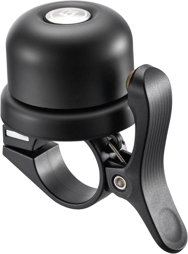 ROCKBROS Bike Bell for Apple AirTag Hidden Bike Mount Bike AirTag Holder GPS Tracker Bike Bell Anti-Theft for Adults Suitable for 0.87/22.2, 1/25.4, 1.25/31.8mm Diameter Handlebar