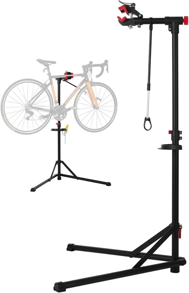 UNISKY Bike Repair Stand for Maintenance Height Adjustable Rack with Quick Release Bicycle Mechanics Maintenance Workstand