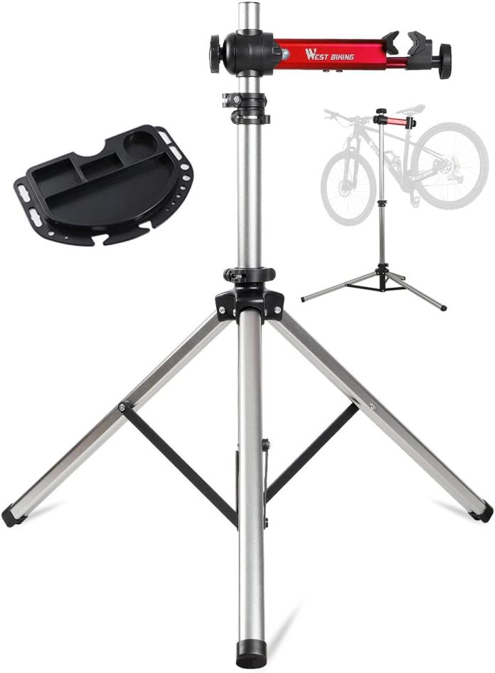 west biking bike repair standmax 85 lbs adjustable foldable bike workstand with quick releasebicycle maintenance rack wo