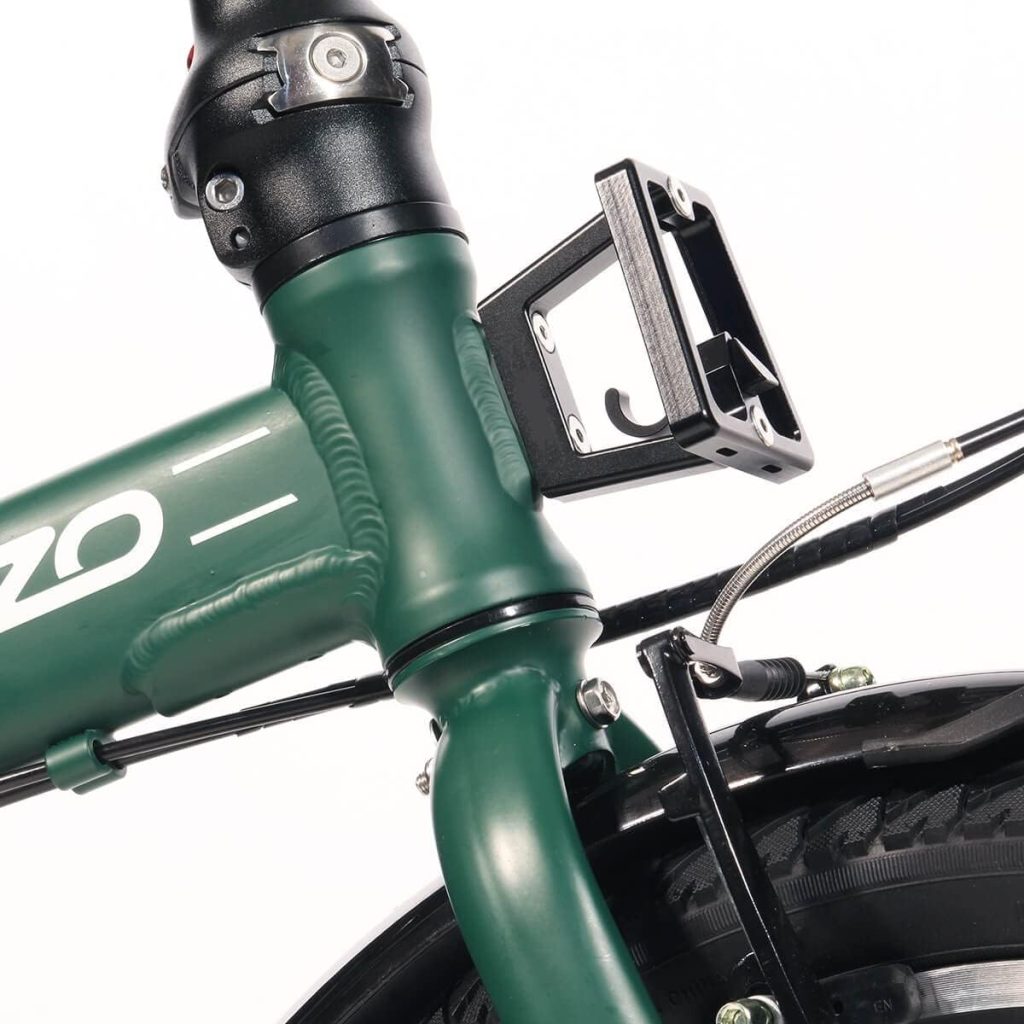 ZiZZO Forte Heavy Duty Folding Bike-Lightweight Aluminum Frame Genuine Shimano 20-Inch Folding Bike with Fenders, Rack and 300 lbs Weight Limit