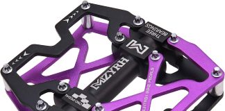 mzyrh mountain bike pedals ultra strong colorful cnc machined 916 cycling sealed 3 bearing pedals