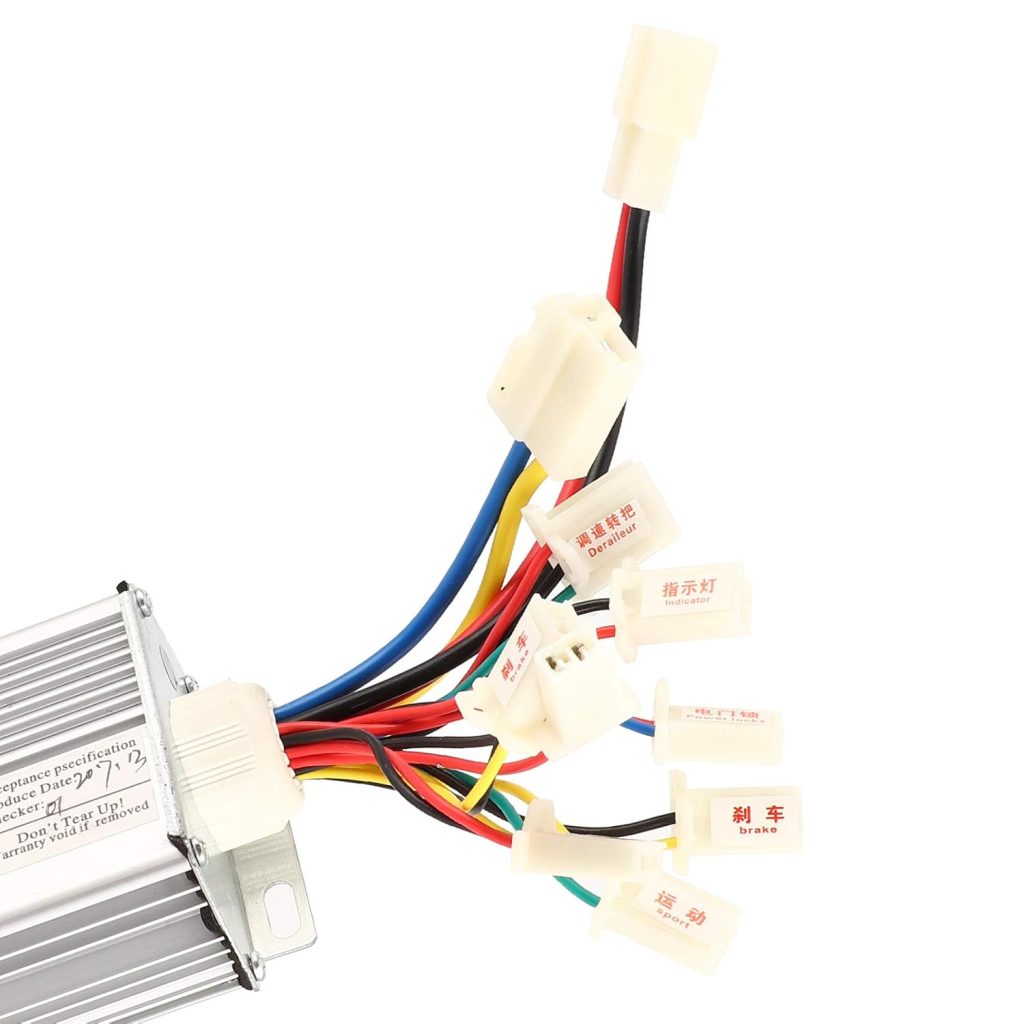 Folany Controller Set, Aluminum Alloy Brushless Motor Controller with Power Display Handlebar, 48V 1000W Motor Kit Conversion Kit for Various, Tricycles and Scooters