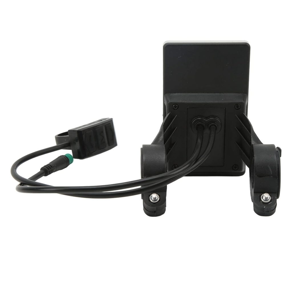 Qiilu LCD Display ABS Electric LCD Meter 5 Pin 24V 36V 48V 60V Universal E Scooter M5 LCD Panel Screen for 31.8 22.2mm Electric Bikes