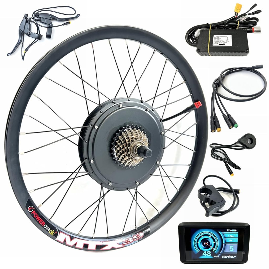 48V2000W Motor Wheel for Electric Bicycle MTB 26inch Hub Motor Kit Rear Drive with TFT Color Display E-Bike Conversion Kit Waterproof Engine Mountain Bike Electric Kit 48V2000W Motor Wheel for Electric Bicycle MTB 26inch Hub Motor Kit Rear Drive with TFT Color Display E-Bike Conversion Kit Waterproof Engine Mountain Bike Electric Kit