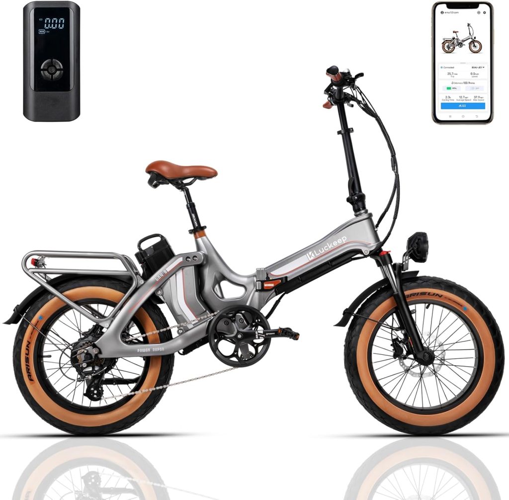 Folding Electric Bike for Adults 1400W Peak Motor, 48V 29AH Battery 100 Miles Range, 28MPH 20 Fat Tire Foldable E-Bike with APP,Full Suspension, Hydraulic Brake, UL 2849 Certified Electric Bicycle Folding Electric Bike for Adults 1400W Peak Motor, 48V 29AH Battery 100 Miles Range, 28MPH 20 Fat Tire Foldable E-Bike with APP,Full Suspension, Hydraulic Brake, UL 2849 Certified Electric Bicycle