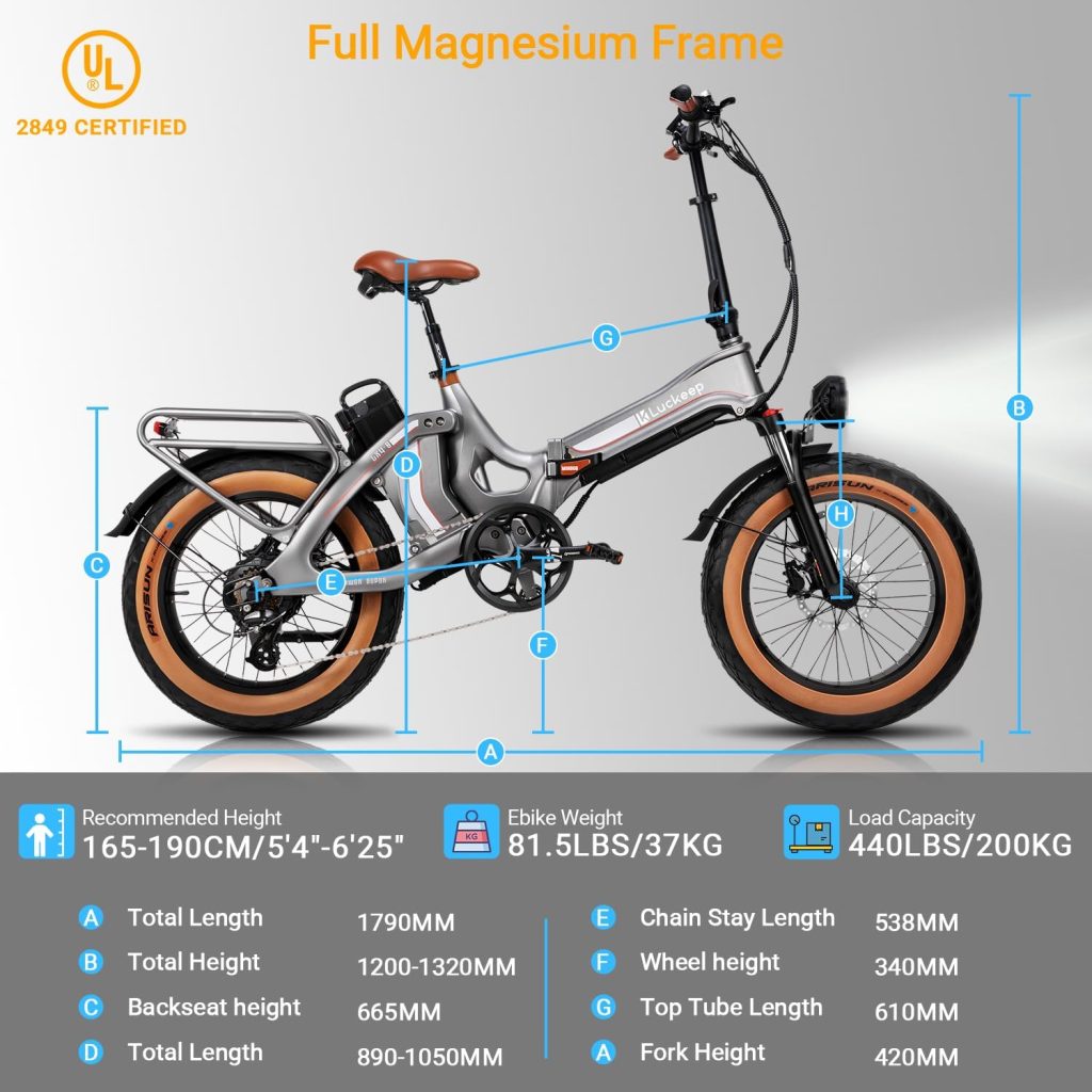 Folding Electric Bike for Adults 1400W Peak Motor, 48V 29AH Battery 100 Miles Range, 28MPH 20 Fat Tire Foldable E-Bike with APP,Full Suspension, Hydraulic Brake, UL 2849 Certified Electric Bicycle Folding Electric Bike for Adults 1400W Peak Motor, 48V 29AH Battery 100 Miles Range, 28MPH 20 Fat Tire Foldable E-Bike with APP,Full Suspension, Hydraulic Brake, UL 2849 Certified Electric Bicycle