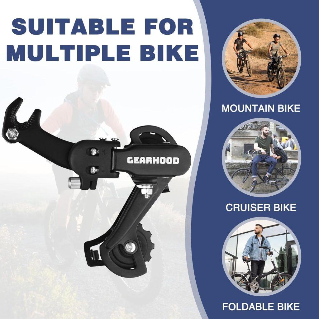 MEGHNA Bike Rear Derailleur 6/7 Speed Direct Mount/Hanger Mount Derailleur for Mountain Bike Kids Bike Tricycle Commuter Bike Cruiser Bike