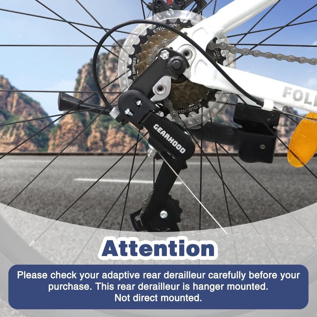 MEGHNA Bike Rear Derailleur 6/7 Speed Direct Mount/Hanger Mount Derailleur for Mountain Bike Kids Bike Tricycle Commuter Bike Cruiser Bike