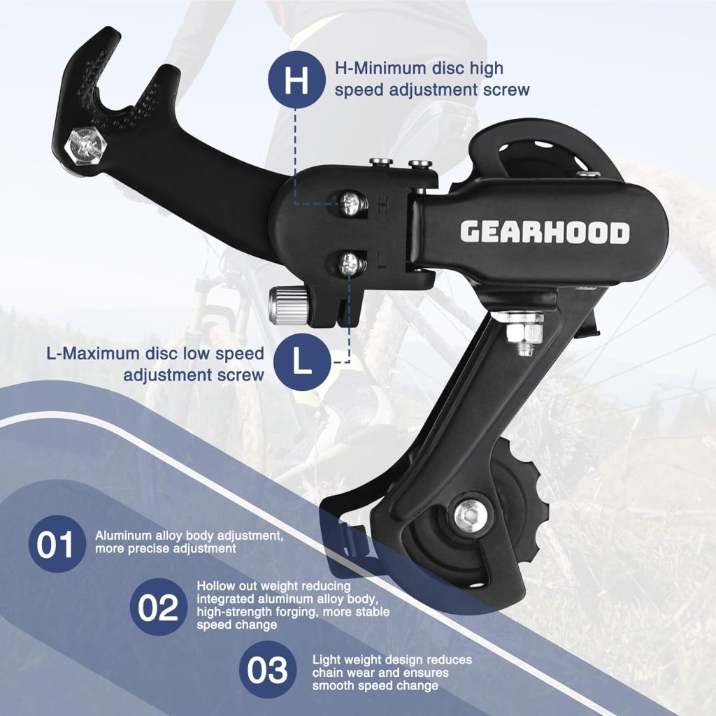 MEGHNA Bike Rear Derailleur 6/7 Speed Direct Mount/Hanger Mount Derailleur for Mountain Bike Kids Bike Tricycle Commuter Bike Cruiser Bike