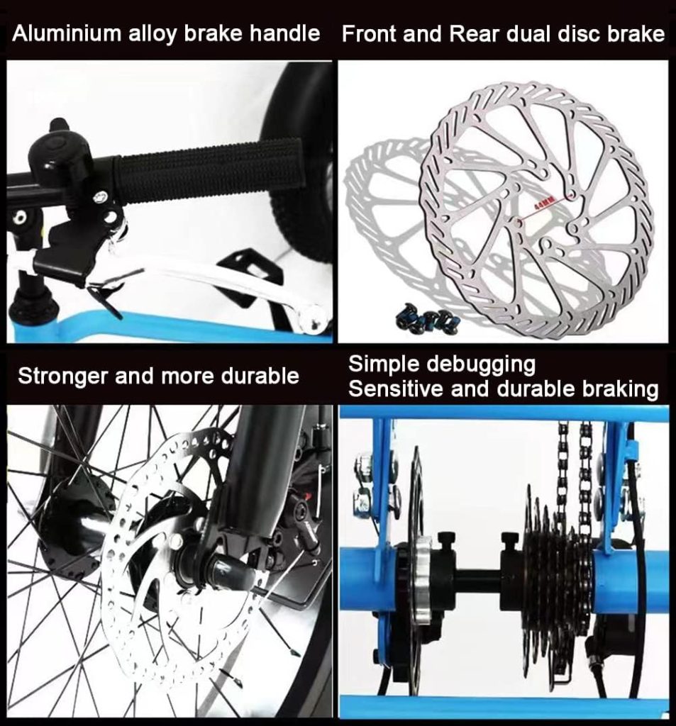 Mountain Tricycle for Adults, 7 Speed Three Wheel Bicycles, 20 Inch Fat Tire Off Road Tricycles Trikes with Shopping Basket Adult 3 Wheeled Bikes Mountain Tricycle for Adults, 7 Speed Three Wheel Bicycles, 20 Inch Fat Tire Off Road Tricycles Trikes with Shopping Basket Adult 3 Wheeled Bikes