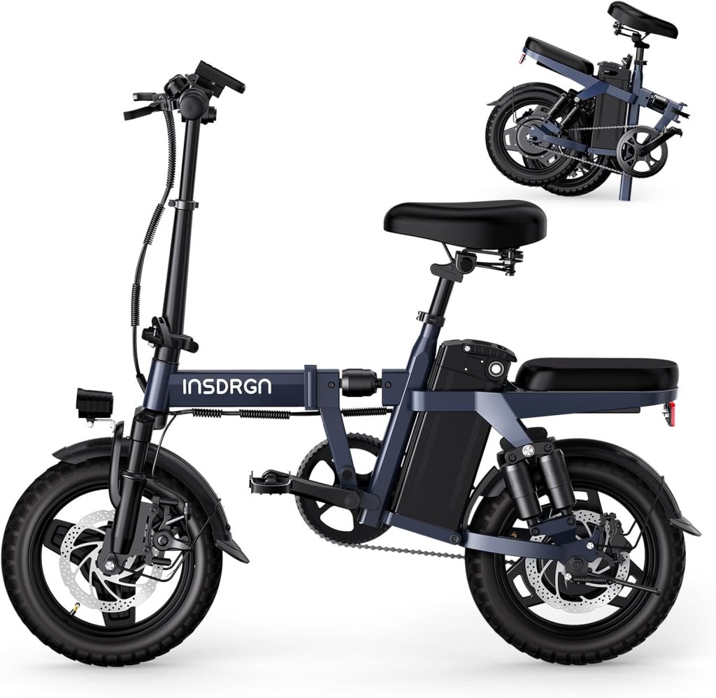 Electric Bike for Adults and Teens, 14 Folding E Bikes, 650W/1500W Peak Motor, 48V 499Wh/768Wh Removable Battery, 28-50 Miles PAS Range, 20MPH Electric Mountain Bike, 9 Shock Absorbers, UL 2849 Electric Bike for Adults and Teens, 14 Folding E Bikes, 650W/1500W Peak Motor, 48V 499Wh/768Wh Removable Battery, 28-50 Miles PAS Range, 20MPH Electric Mountain Bike, 9 Shock Absorbers, UL 2849