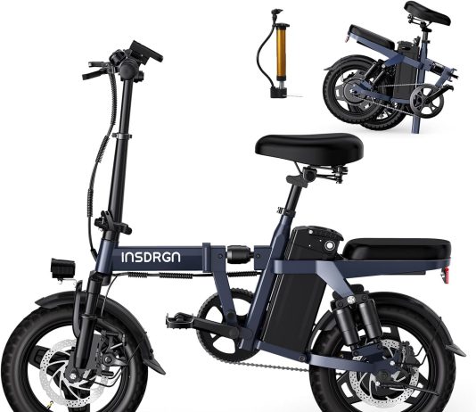 Electric Bike Adults Teens 14\” Folding E Bike review