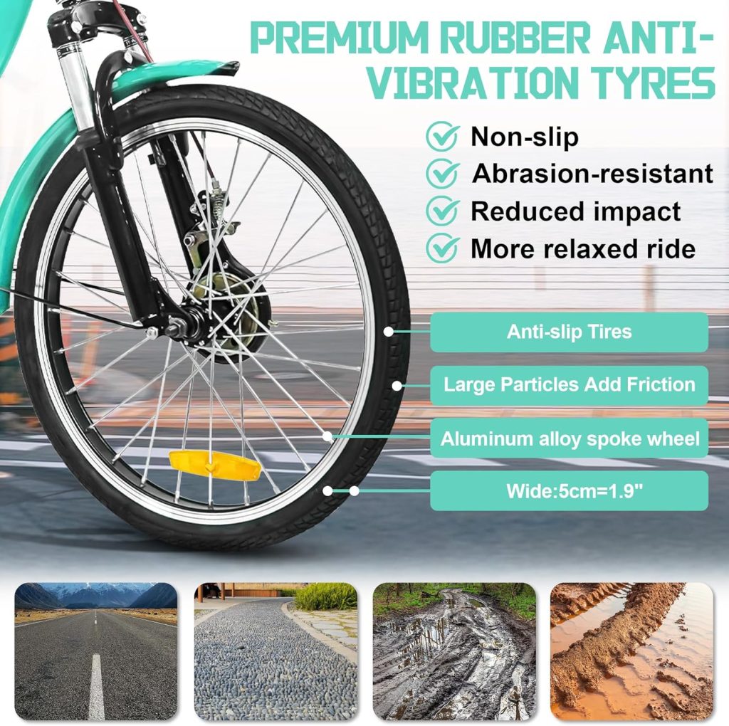 MOOITZ Adult Tricycle, 20 Inch 3-Wheel Bikes, Trike for Adults with Seat, Low Step-Through Cruiser Bike with Front and Rear Baskets, Adult Tricycles for Women, Seniors, Men MOOITZ Adult Tricycle, 20 Inch 3-Wheel Bikes, Trike for Adults with Seat, Low Step-Through Cruiser Bike with Front and Rear Baskets, Adult Tricycles for Women, Seniors, Men