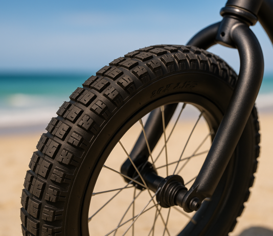 24×2.125 Bike Tire, HUIOK 24 Inch Folding Beach Cruiser Bike Tires Replacement with Tubes and Levers