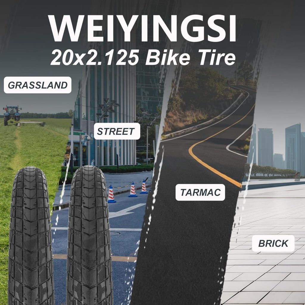 20x2.125/54-406 Kids Bike Tire, Inch Foldable Bike Tire and Tube Set for Kids, Road, Commuter Bikes/Mountain Bike, Beach Cruiser - Road/Off Road Tread 20x2.125/54-406 Kids Bike Tire, Inch Foldable Bike Tire and Tube Set for Kids, Road, Commuter Bikes/Mountain Bike, Beach Cruiser - Road/Off Road Tread