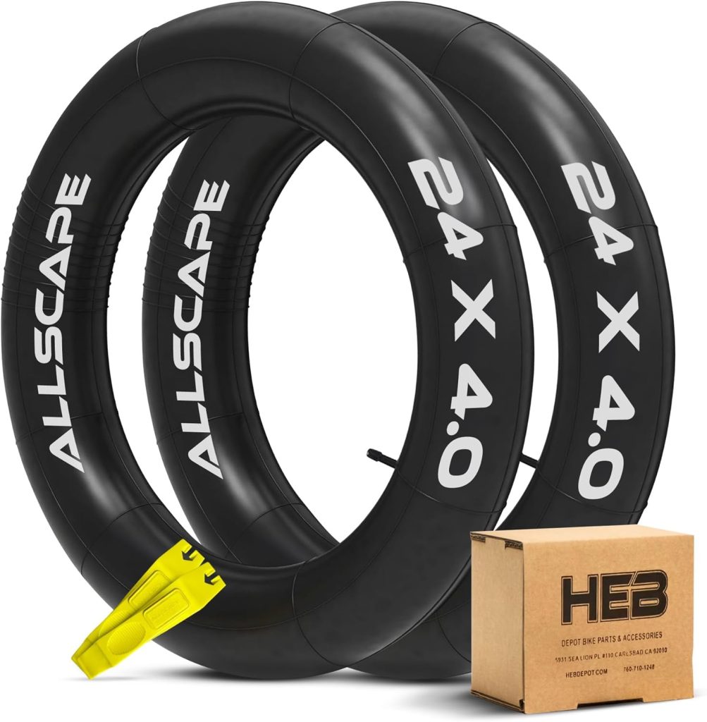 HEB - Heavy Duty Bike Tube for Ebike Tires - Puncture Resistant Inner Tube for 20x4 / 26x4 Bike Tire, Fat Tire Tube, MTB, inch x 4.0 inch and inch x 4.0 inch Bike Tubes HEB - Heavy Duty Bike Tube for Ebike Tires - Puncture Resistant Inner Tube for 20x4 / 26x4 Bike Tire, Fat Tire Tube, MTB, inch x 4.0 inch and inch x 4.0 inch Bike Tubes