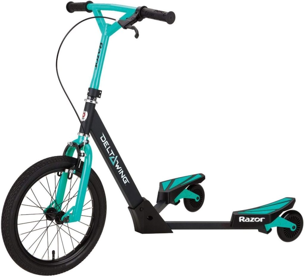 Razor DeltaWing Scooter Black/Mint Green, One Size Razor DeltaWing Scooter Black/Mint Green, One Size