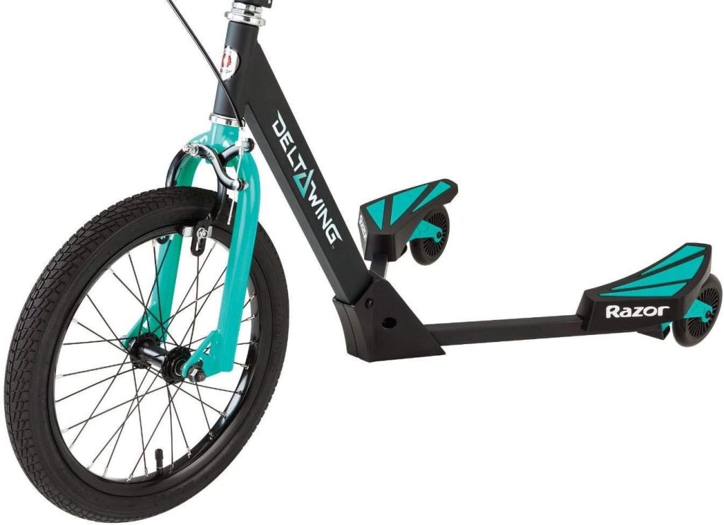 Razor DeltaWing Scooter Black/Mint Green, One Size Razor DeltaWing Scooter Black/Mint Green, One Size