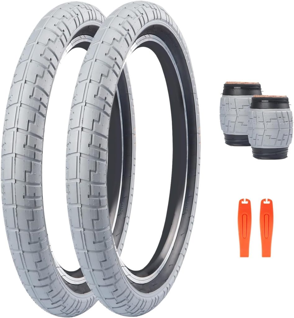 ZUKKA x 2.4 Bike Tire/2 Pack Inch Bike Tire with Tube and Levers Folding Replacement Tire for Kids Bike, MTB Mountain Bike, BMX Freestyle Commuter Bike ZUKKA x 2.4 Bike Tire/2 Pack Inch Bike Tire with Tube and Levers Folding Replacement Tire for Kids Bike, MTB Mountain Bike, BMX Freestyle Commuter Bike