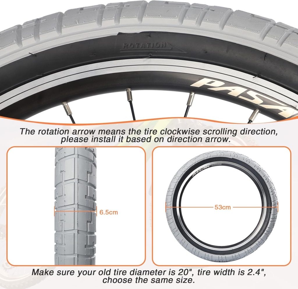 ZUKKA x 2.4 Bike Tire/2 Pack Inch Bike Tire with Tube and Levers Folding Replacement Tire for Kids Bike, MTB Mountain Bike, BMX Freestyle Commuter Bike ZUKKA x 2.4 Bike Tire/2 Pack Inch Bike Tire with Tube and Levers Folding Replacement Tire for Kids Bike, MTB Mountain Bike, BMX Freestyle Commuter Bike