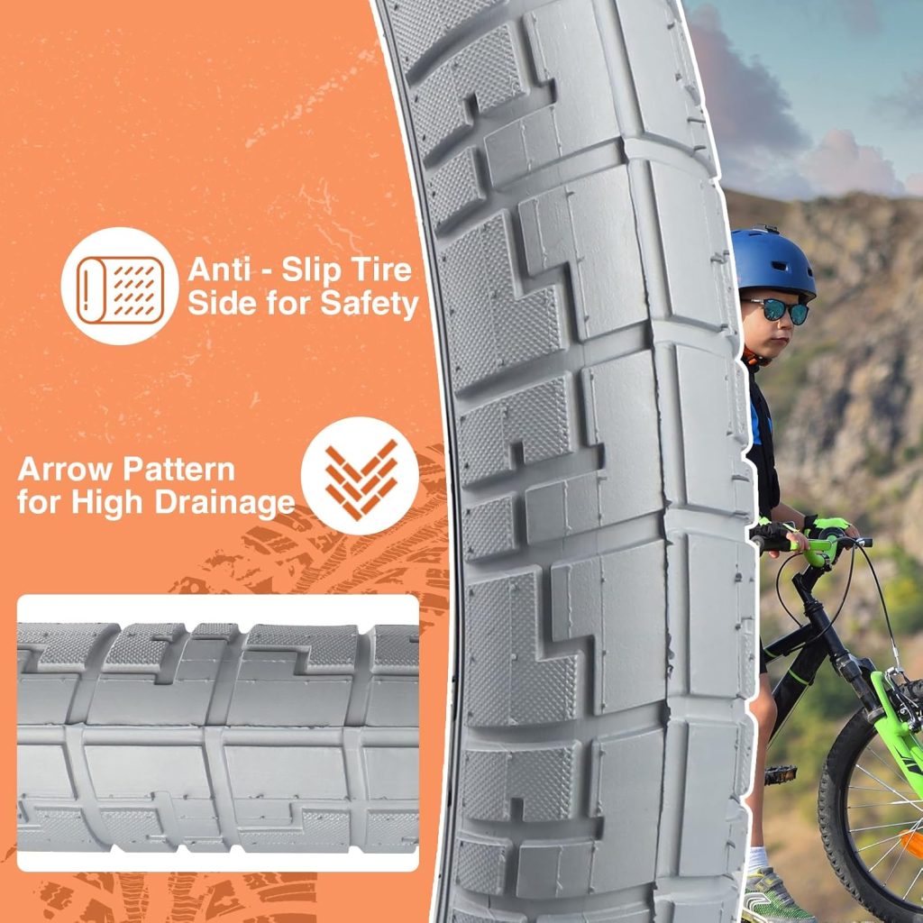 ZUKKA x 2.4 Bike Tire/2 Pack Inch Bike Tire with Tube and Levers Folding Replacement Tire for Kids Bike, MTB Mountain Bike, BMX Freestyle Commuter Bike ZUKKA x 2.4 Bike Tire/2 Pack Inch Bike Tire with Tube and Levers Folding Replacement Tire for Kids Bike, MTB Mountain Bike, BMX Freestyle Commuter Bike