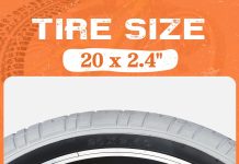 ZUKKA 20 x 2.4 Bike Tire 1/2 Pack 20 Inch Bike Tire with Tube and Levers Folding Replacement Tire for Kids Bike, MTB Mountain Bike, BMX Freestyle Commuter Bike