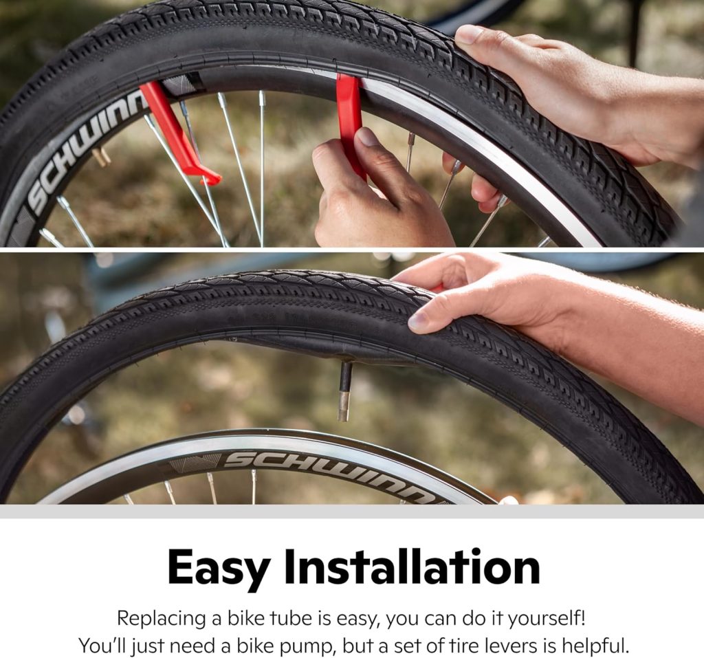 Schwinn Replacement Bike Tire Tube, Bike Inner Tube, Schrader Valve, Self Sealing or Basic, Durable Construction, Replacement for Bicycle Tires Schwinn Replacement Bike Tire Tube, Bike Inner Tube, Schrader Valve, Self Sealing or Basic, Durable Construction, Replacement for Bicycle Tires