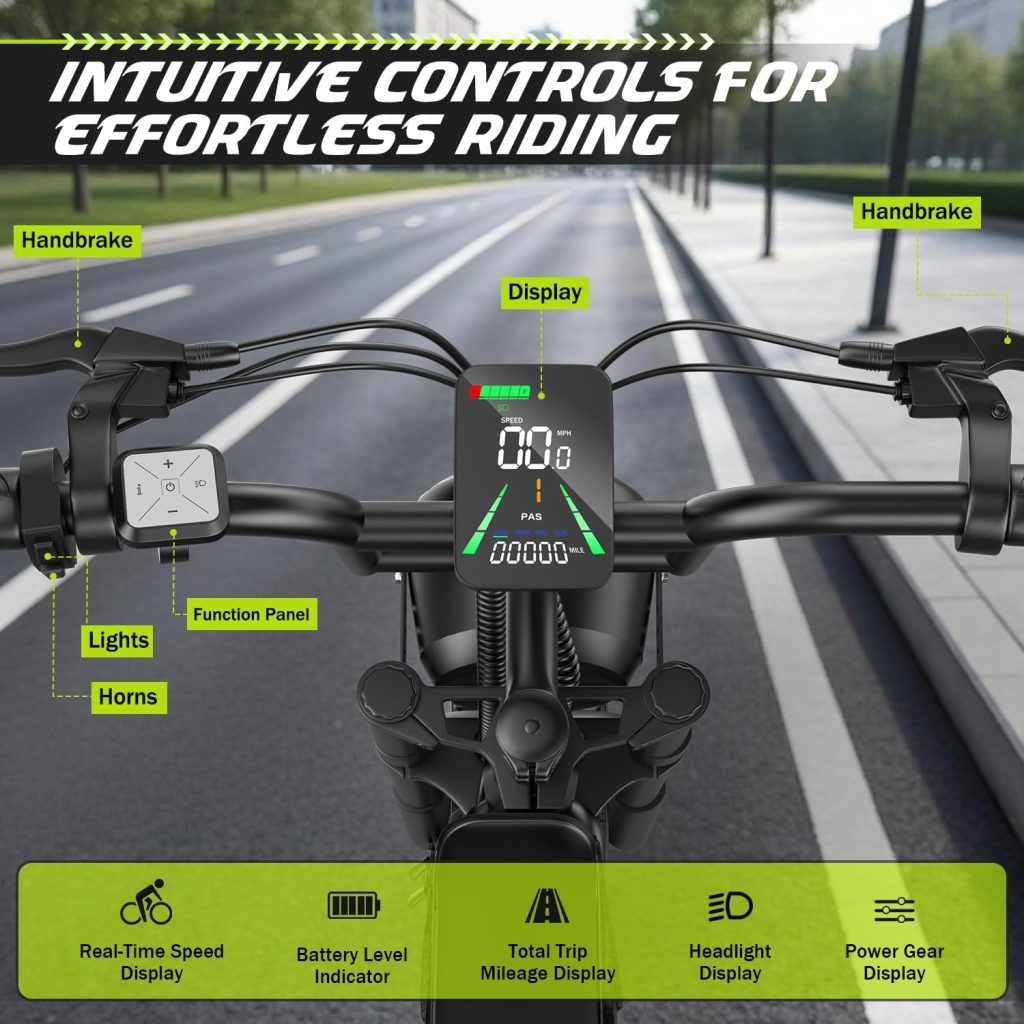 ASKGO Electric Bike for Adults Teens, 2500W Peak,/36 Mph Miles,/20 Fat Tire All-Terrain Electric Dirt Bike with 48V 20AH Removable Battery, Dual Brake Off-Road Ebike with NFC Unlock ASKGO Electric Bike for Adults Teens, 2500W Peak,/36 Mph Miles,/20 Fat Tire All-Terrain Electric Dirt Bike with 48V 20AH Removable Battery, Dual Brake Off-Road Ebike with NFC Unlock