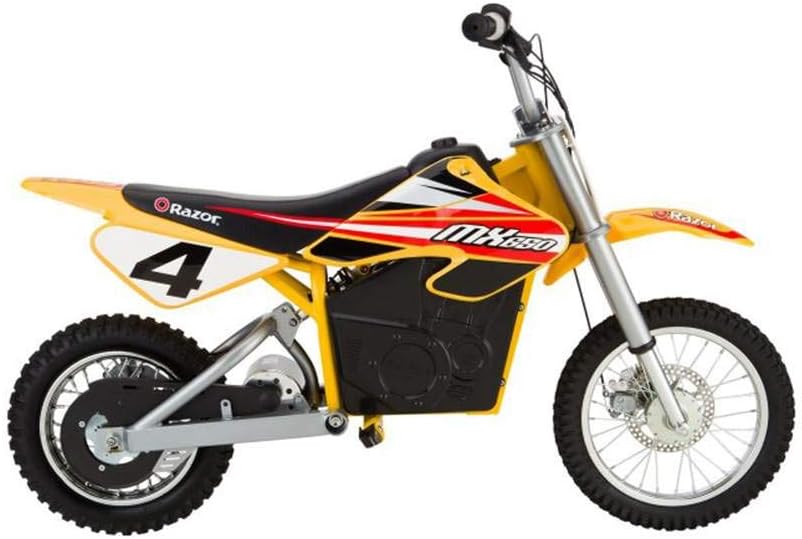 Razor MX650 Dirt Rocket Electric Motocross Off-road Bike - Yellow Razor MX650 Dirt Rocket Electric Motocross Off-road Bike - Yellow