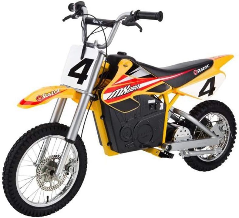 Razor MX650 Dirt Rocket Electric Motocross Off-road Bike - Yellow Razor MX650 Dirt Rocket Electric Motocross Off-road Bike - Yellow