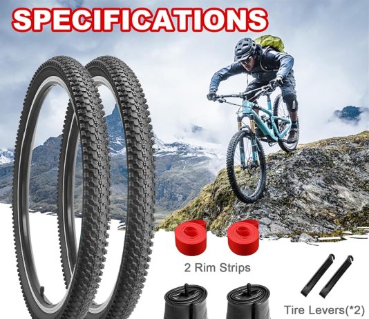 2-Pack 26×1.95/24×1.95/20×2.125 Inch Mountain Bike Tires, Off-Road Bicycle Replacement Folding MTB Tires Set, Schrader Valve Bike Tubes, Bicycle Tire Levers and Tire Liners review 2-Pack 26x1.95/24x1.95/20x2.125 Inch Mountain Bike Tires, Off-Road Bicycle Replacement Folding MTB Tires Set, Schrader Valve Bike Tubes, Bicycle Tire Levers and Tire Liners review