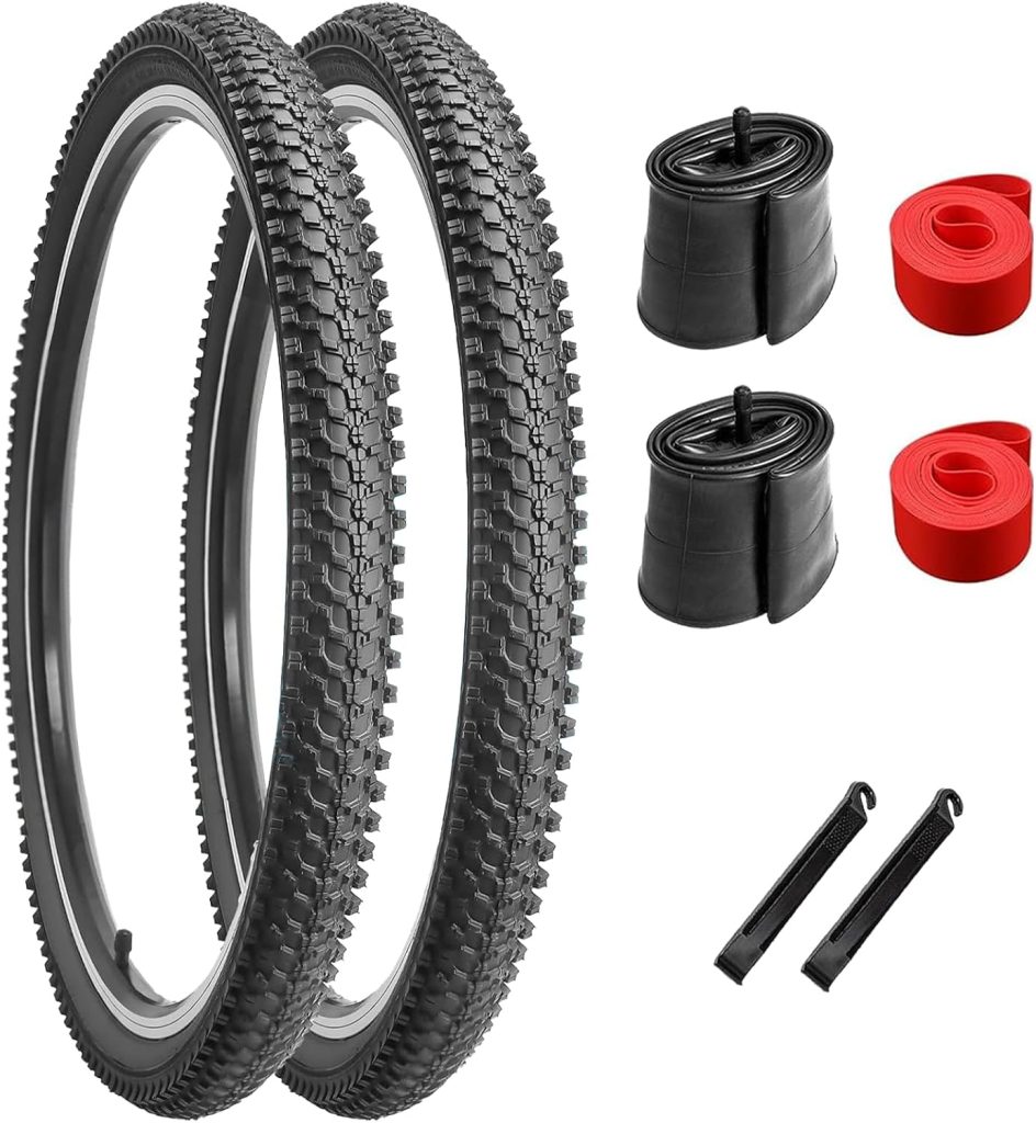 2-Pack 26x1.95/24x1.95/20x2.125 Inch Mountain Bike Tires, Off-Road Bicycle Replacement Folding MTB Tires Set, Schrader Valve Bike Tubes, Bicycle Tire Levers and Tire Liners review - Bike Accessories 2-Pack 26x1.95/24x1.95/20x2.125 Inch Mountain Bike Tires, Off-Road Bicycle Replacement Folding MTB Tires Set, Schrader Valve Bike Tubes, Bicycle Tire Levers and Tire Liners review