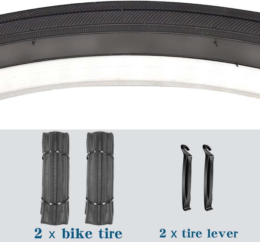 26X1 3/8 review - Bike Accessories 26X1/8 (37-590) Road Bike Tires with or Without Bike Tubes 26x1.3/8 32mm AV Schrader Valve