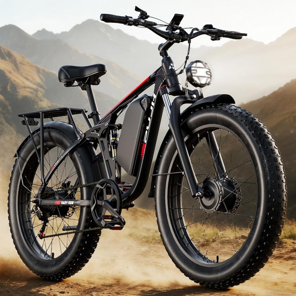 4000W Dual Motor Ebike 52V Up to 100 Miles 52V 24" Fat Tire PU354 review - Electric bike 4000W Dual Motor Ebike 52V Up to Miles 52V 24" Fat Tire PU354